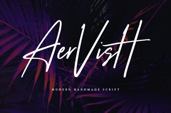Aervish Font: Casual Handwritten Style for Branding