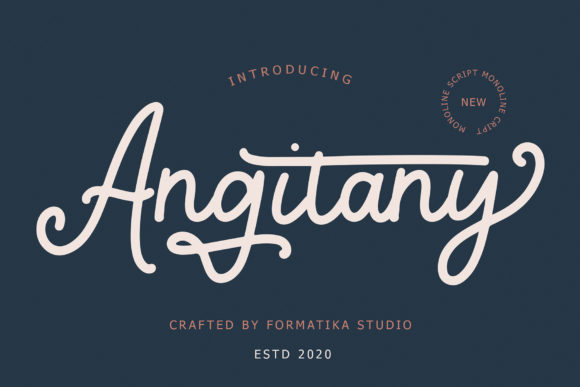 Angitany Font Review for Makers and Designers