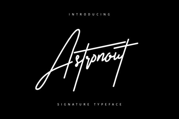 Astronout: A Delicate Handwritten Typeface for Modern Editorial Design