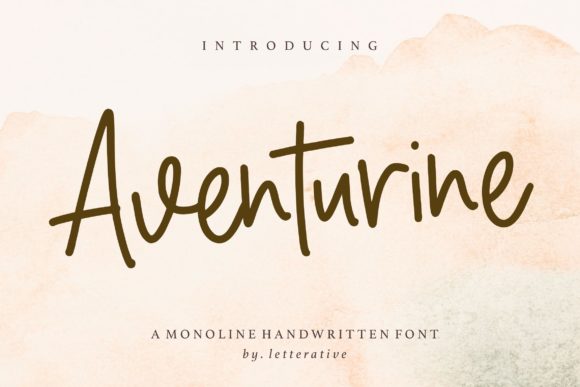 Aventurine: The Trendy Handwritten Font for Branding