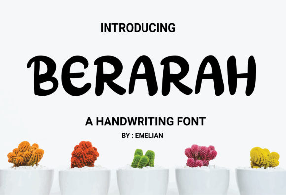 Berarah: A Friendly Script Font for Editorial Design
