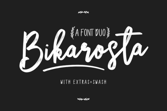 Bikarosta: A Relaxed Script Font for Web Design