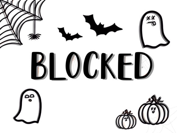 Blocked - Halloween Theme Font for Web Design