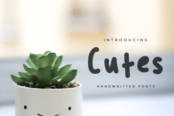 Cutes: A Sweet Handwritten Font for Makers