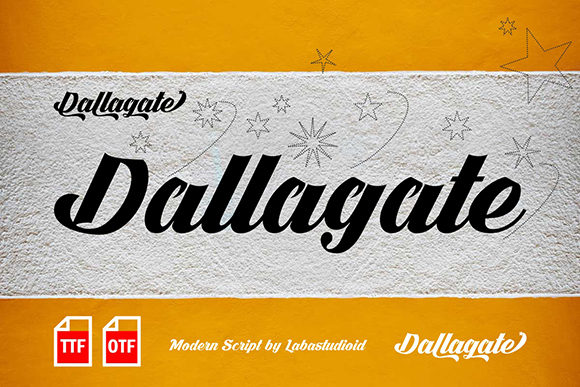 Dallagate: A Modern Script Handwritten Font for Branding