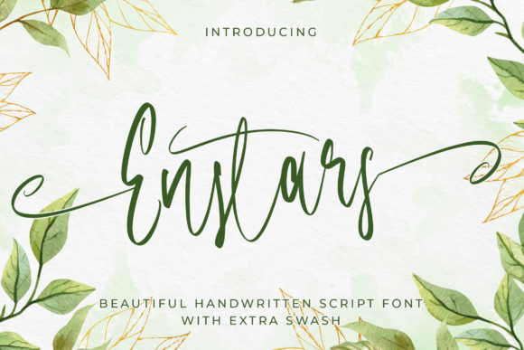 Enstars Font: Delicate Script for Crafters