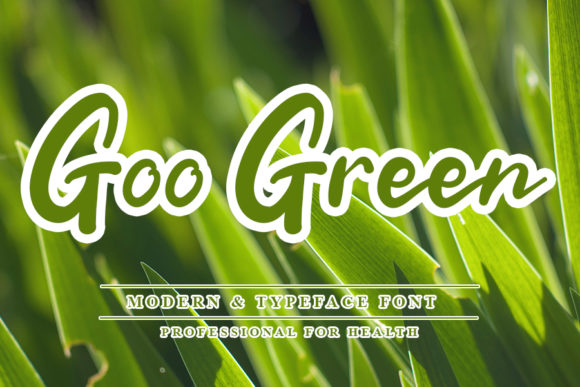 Goo Green Font for Romantic Branding
