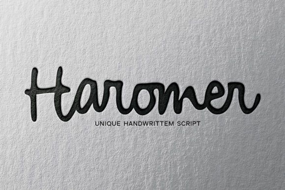 Haromer Font: A Fresh Script for Modern Editorial Design
