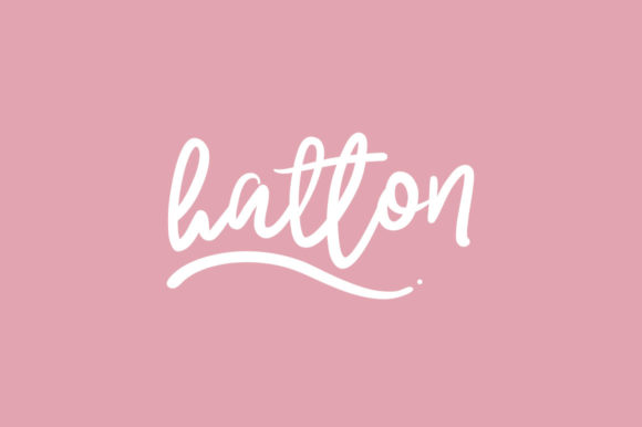 Hatton: A Flowing Script Font for Editorial Design