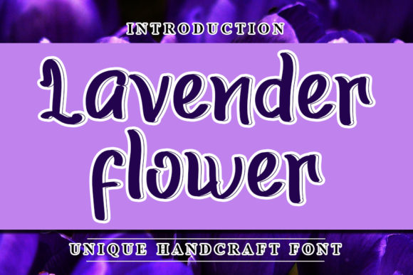 Lavender Flower Font for Modern Branding