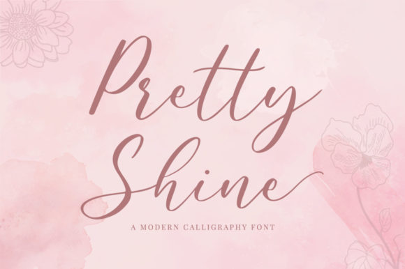 Pretty Shine Font for Elegant Craft Designs