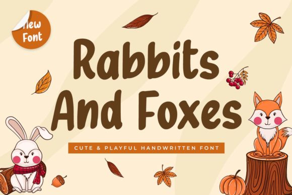 Rabbits and Foxes Font for Small Business Branding