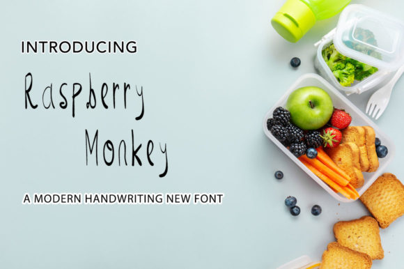 Raspberry Monkey Font for Brand Identity