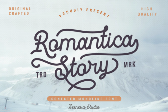 Romantica Story Font for Editorial Design