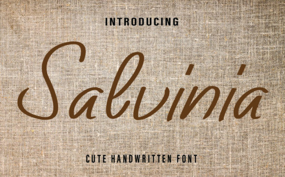 Salvinia: A Delicate Script Font for Editorial Design