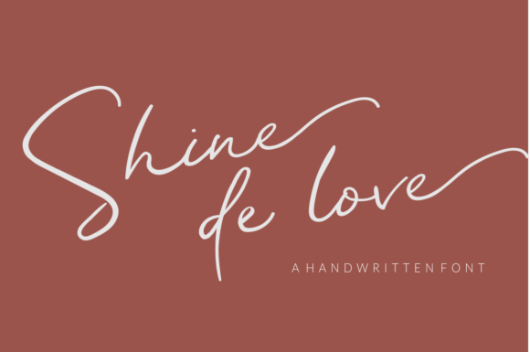 Shine De Love Font for Elegant Business Branding