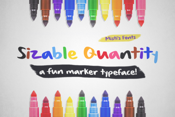 Sizable Quantity: Organic Handcrafted Typeface for Web