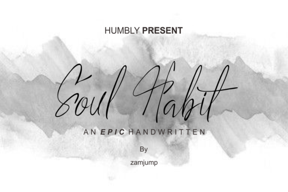 Soul Habit: A Handwritten Font for Makers