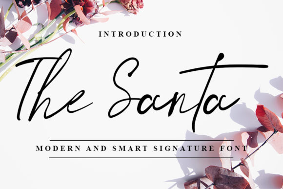 The Santa Font: Elegant Script for Romantic Branding