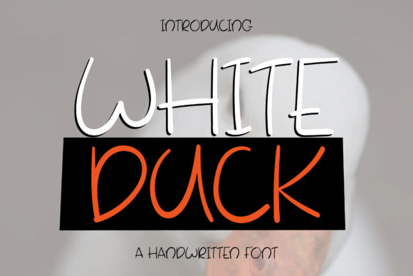 White Duck Font for Professional Small Business Branding